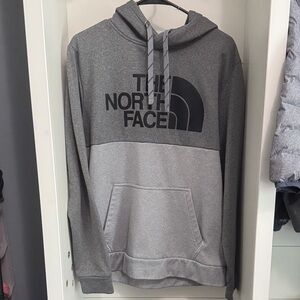 The North Face Men’s Grey Two-Tone Logo Hoodie